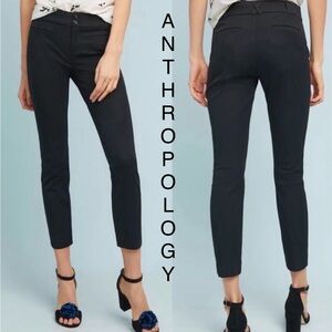 Anthropologie | NWOT | “The Essential Slim” Black Crop Pants - Women’s 8